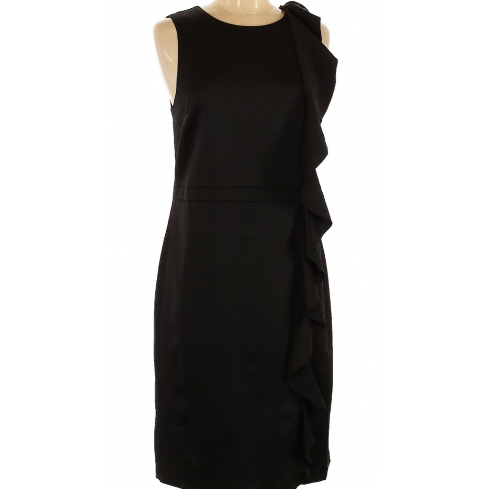 NWT Banana Republic little black ruffle dress